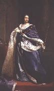 unknow artist Portrait of Queen Anne with the order of Saint George Spain oil painting artist
